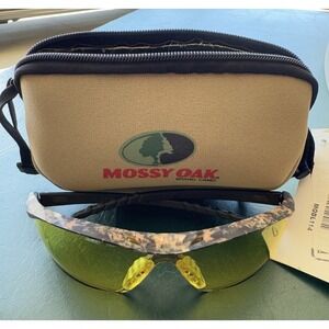 Crews Mossy Oak Sun/Safety Glasses Camo/Amber Lenses New w/Tags